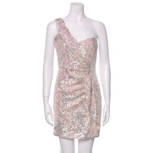 Parker Black sequin dress size 4 BRAND NEW w Tag